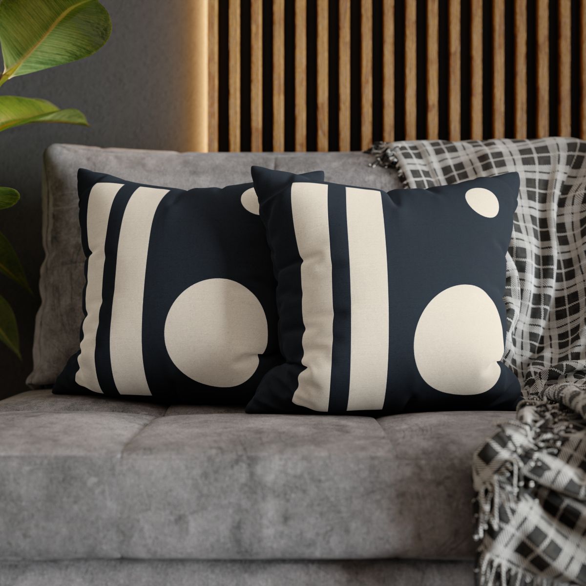 Periapsis Bars And Two Moons stylish decorative pillowcases