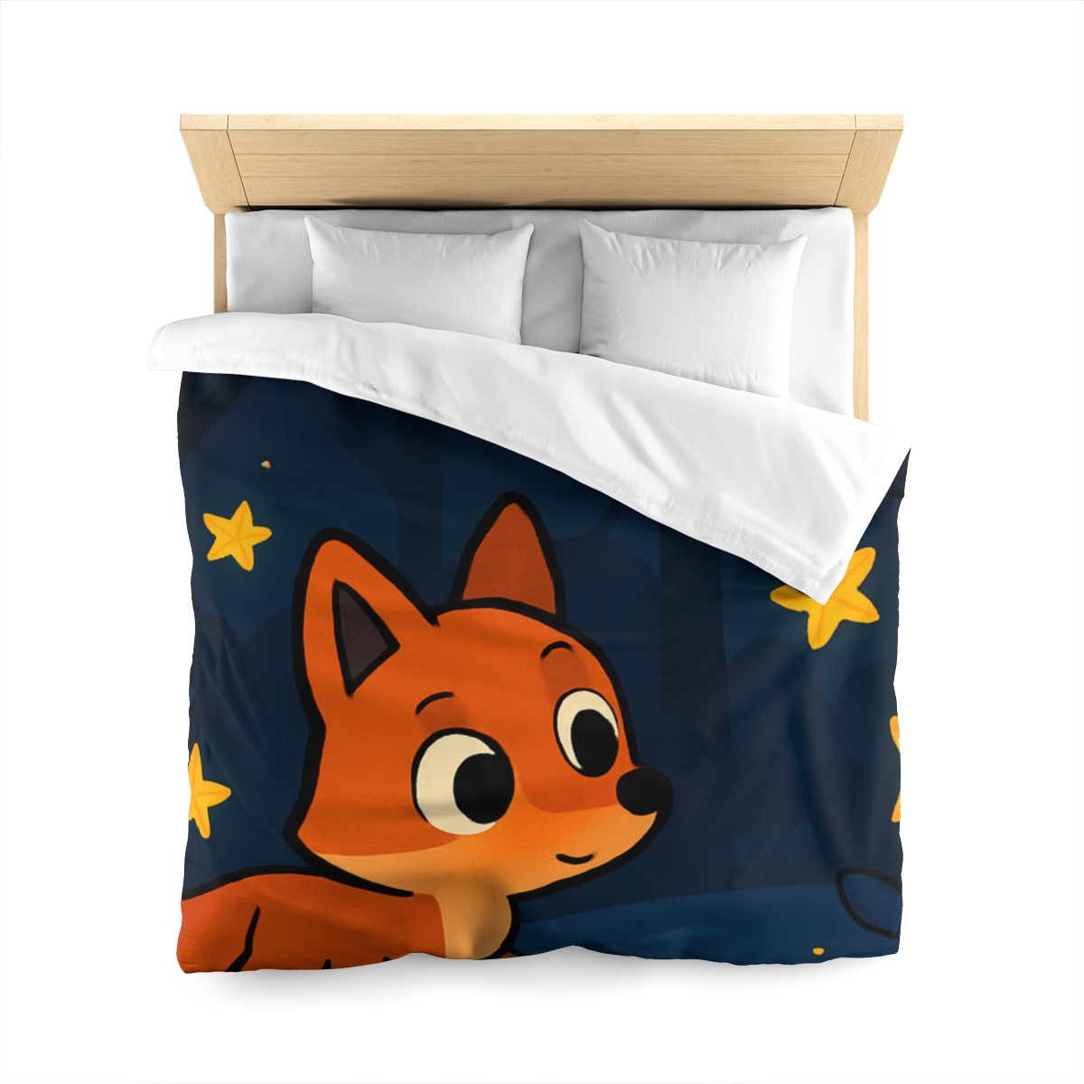 Cosmic Forest Fox trendy bedroom duvets