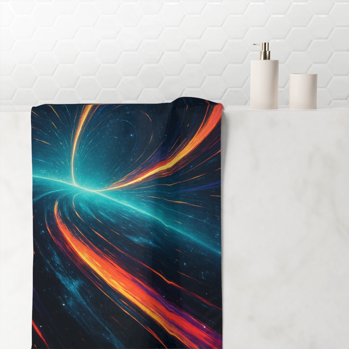 Gravitational Prism Tides stylish beach towels