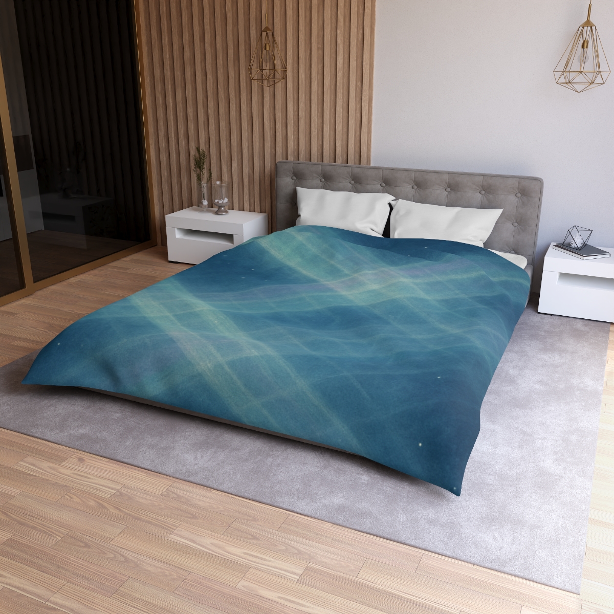 Aurora Lattice Drift soft comforter duvets