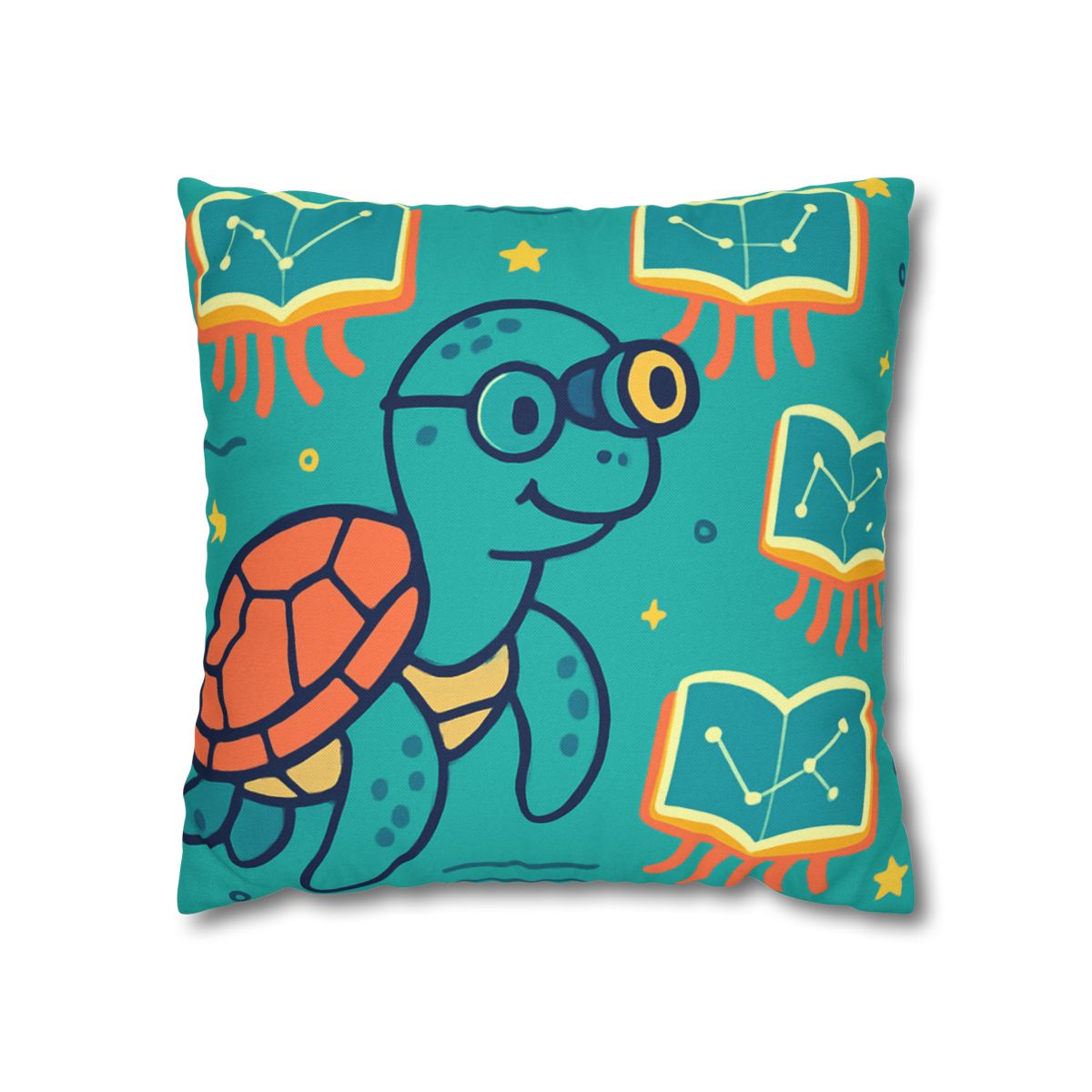 Stargazer Turtle And Floating Jellybooks trendy patterned pillow cases