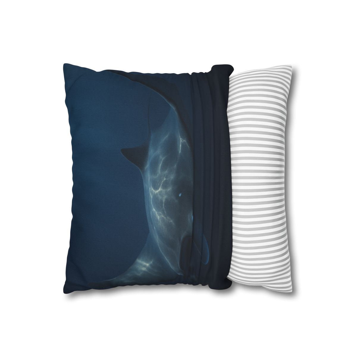 Moonlit Glide Manta Ray stylish decorative pillowcases