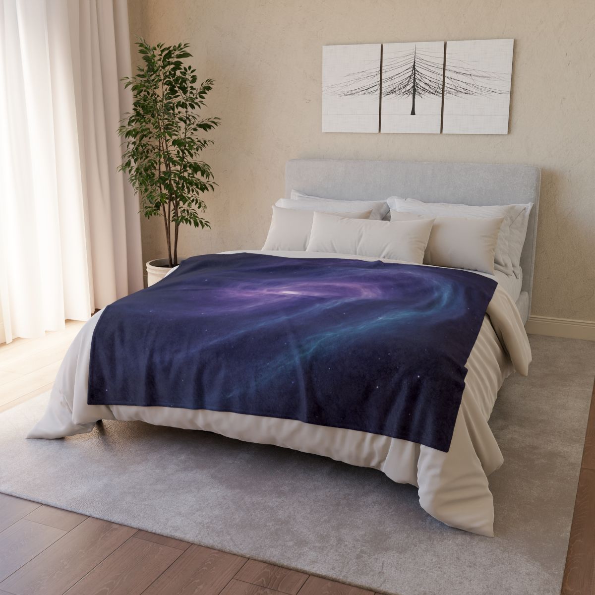 Nebula Spiral Reverie decorative home blankets