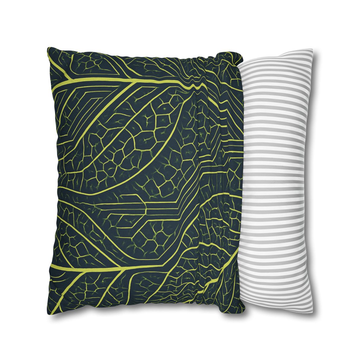 Leaf Vein Circuit Mosaic soft cotton pillow cases