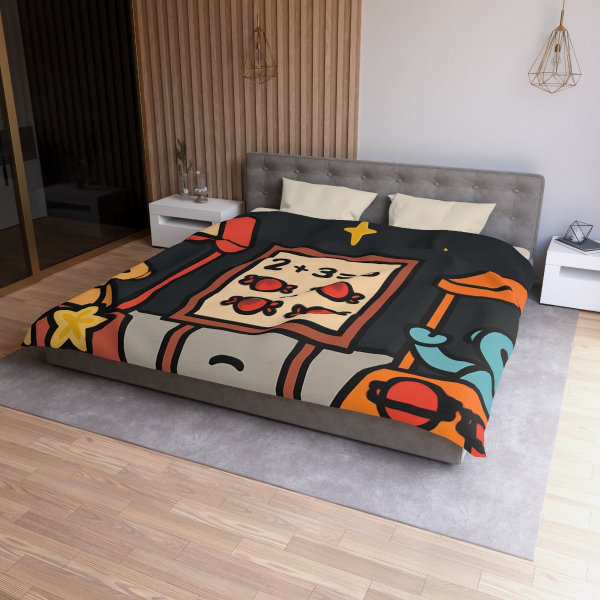 Moonlight Market Run By Friendly Robots warm winter duvets