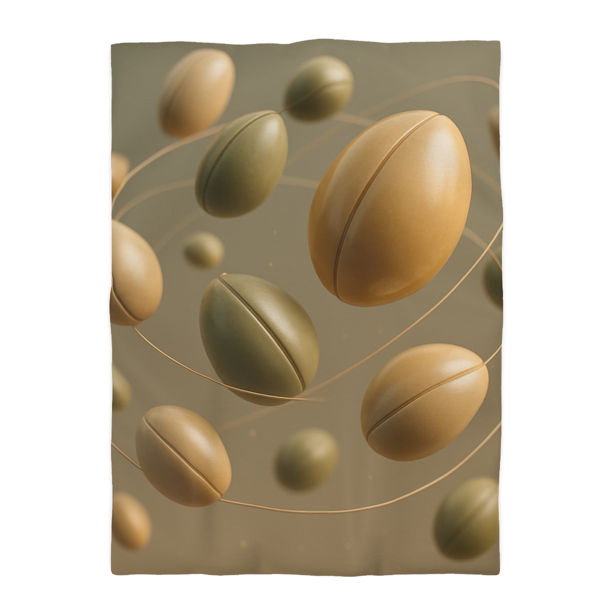 Seed Pod Orbit Cluster designer printed duvets