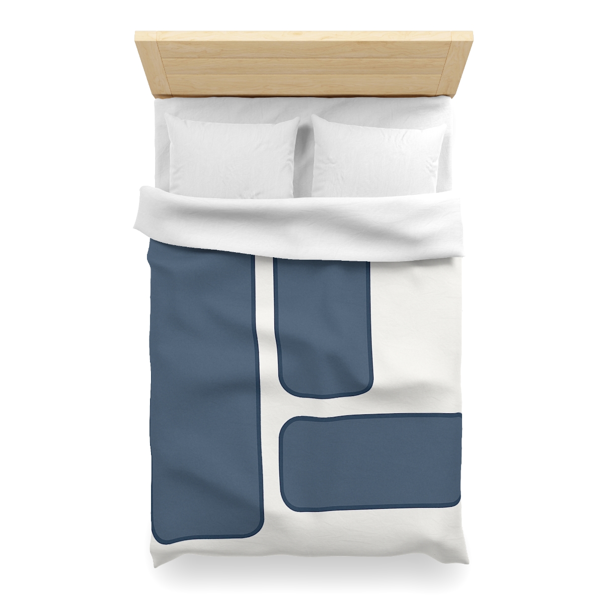 Balanced Triad Of Rounded Rectangles custom duvets