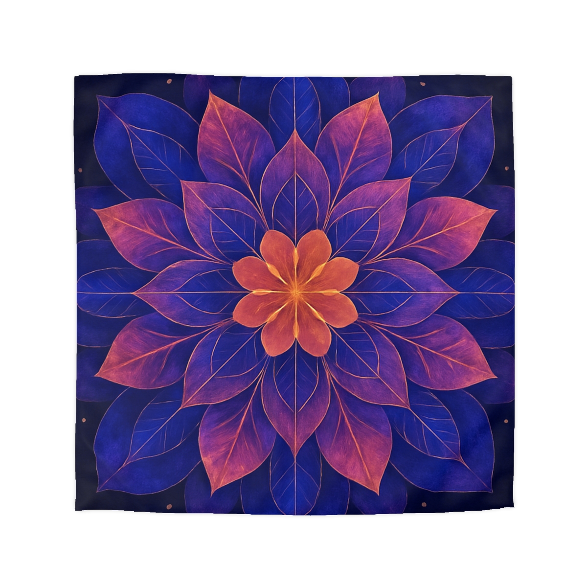 Petal Prism Mandala designer printed duvets
