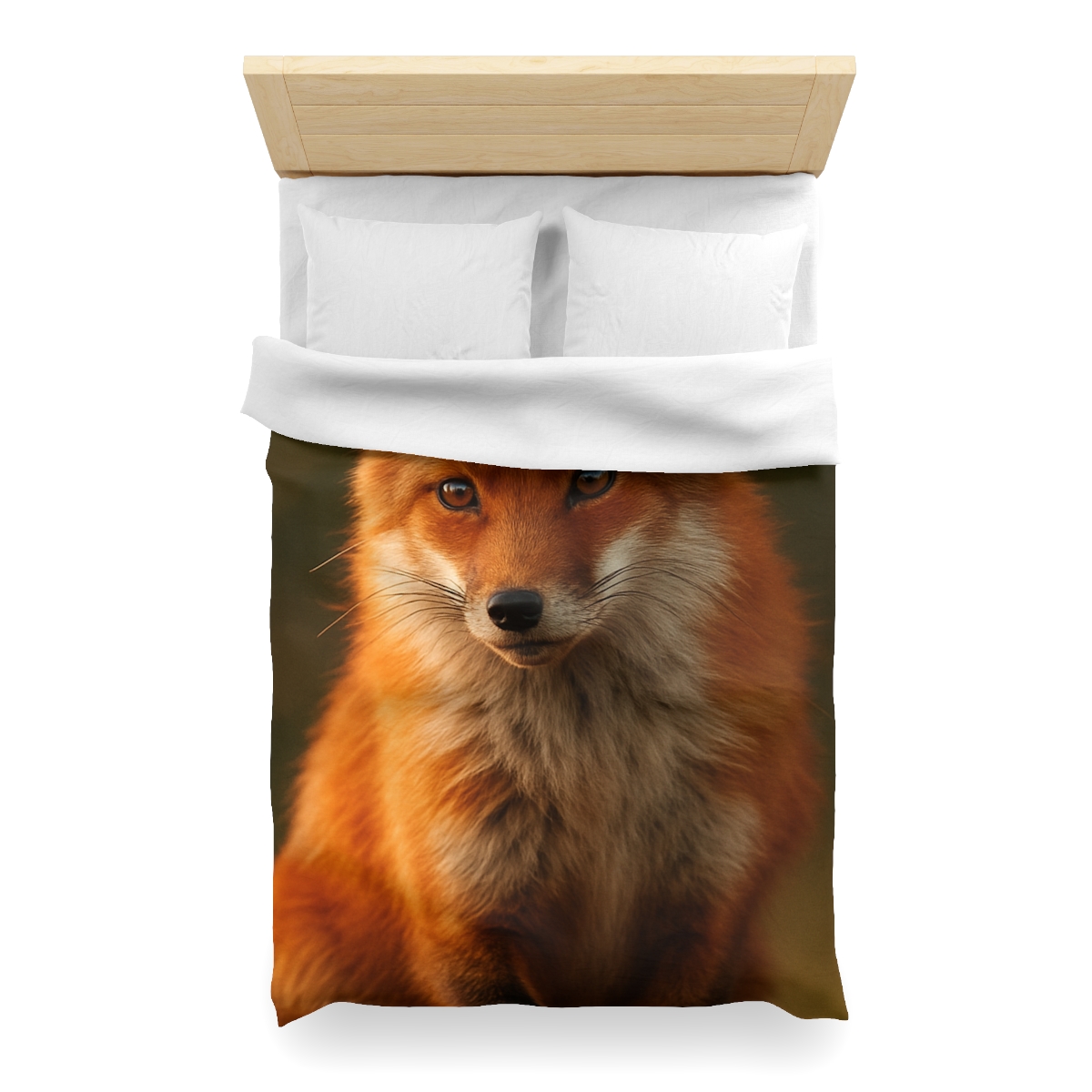Crimson Whisper Red Fox custom duvets