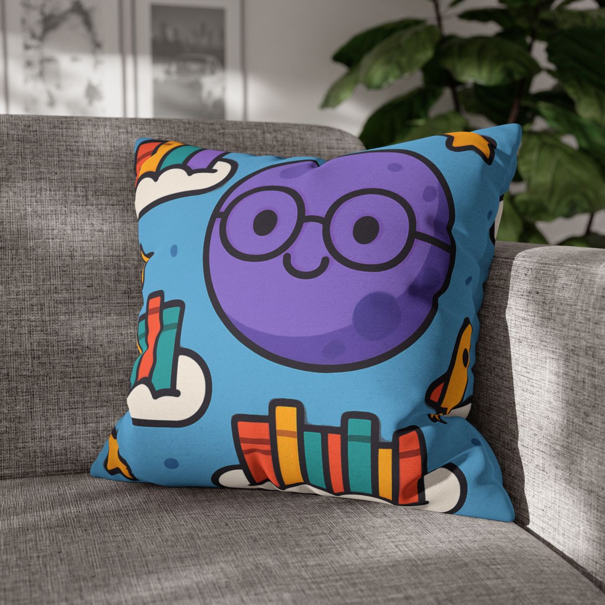 The Cloud Library Of Planet Puff soft cotton pillow cases
