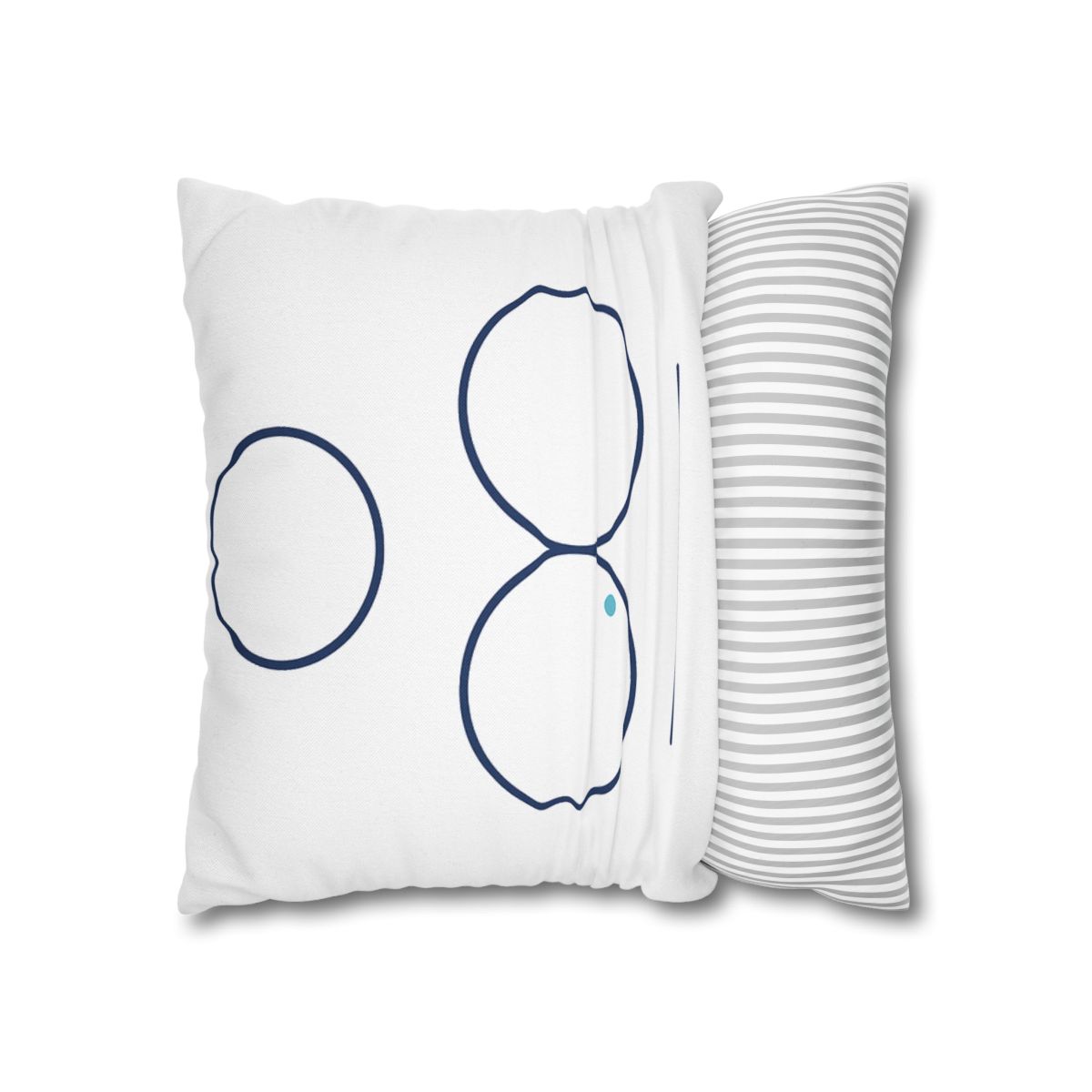 Triad Rings With Shared Tangent custom pillow cases