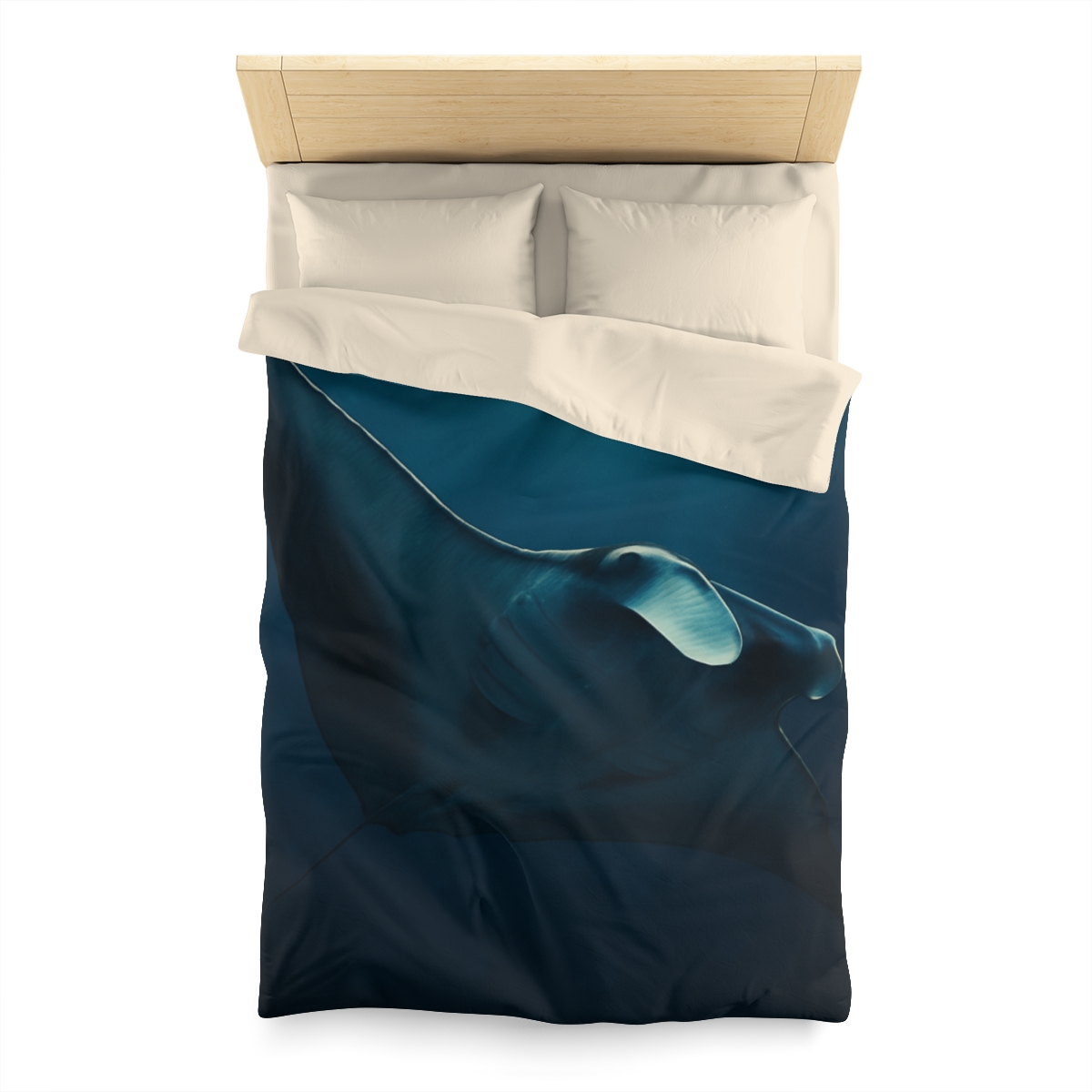 Starlit Glide Manta Ray stylish duvet covers