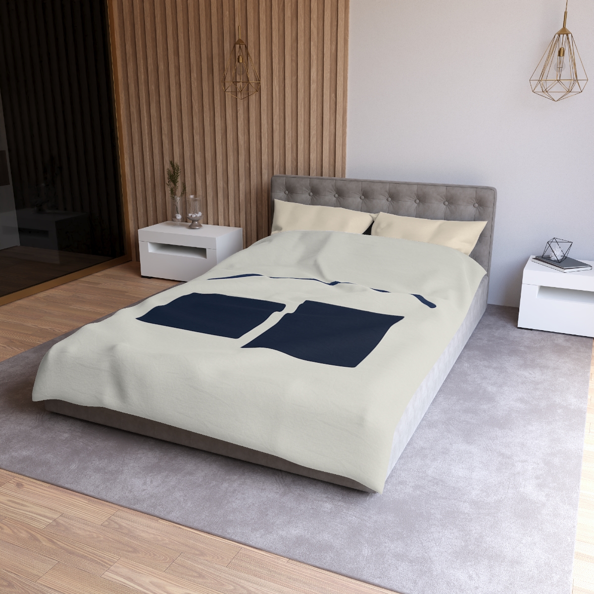 Arc Bridge Over Offset Blocks warm winter duvets