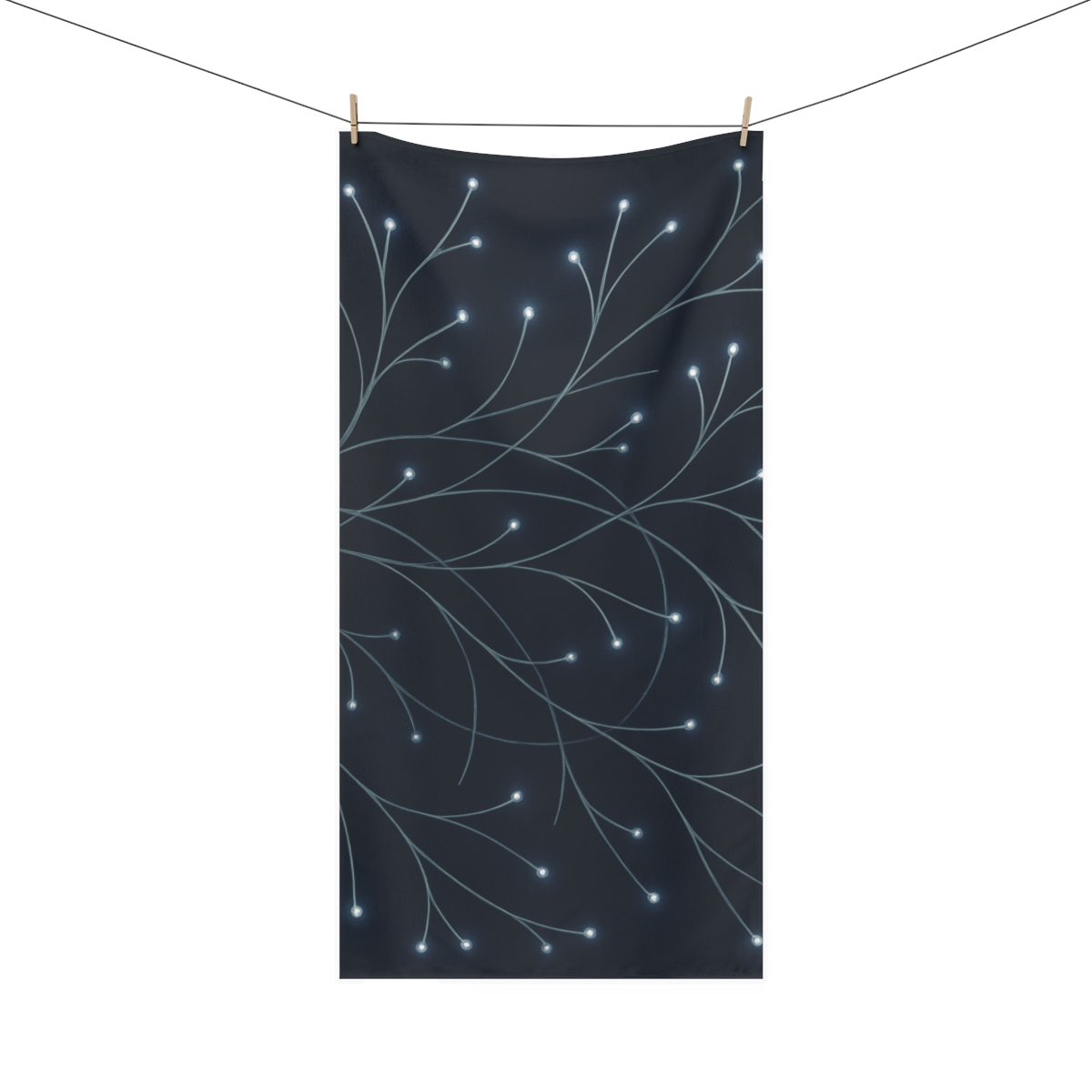 Vine Constellation Lattice comfortable face towels