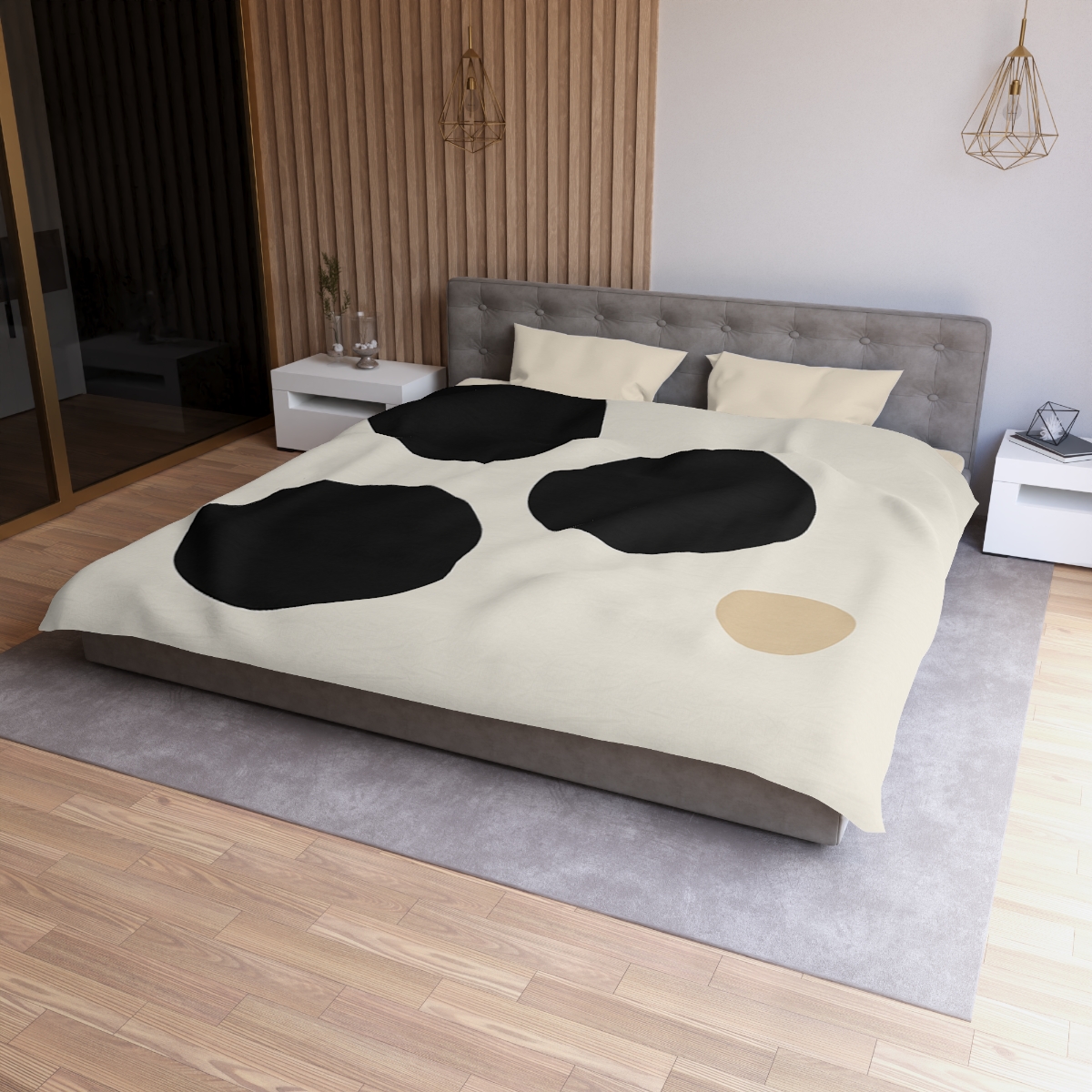 Asymmetric Dot Cluster unique patterned duvets