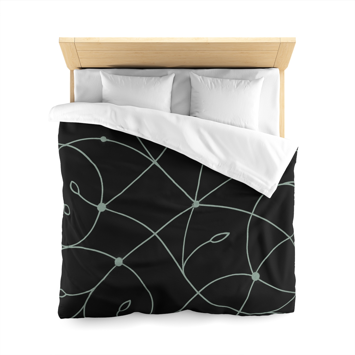 Vine Lattice Constellation Map designer printed duvets