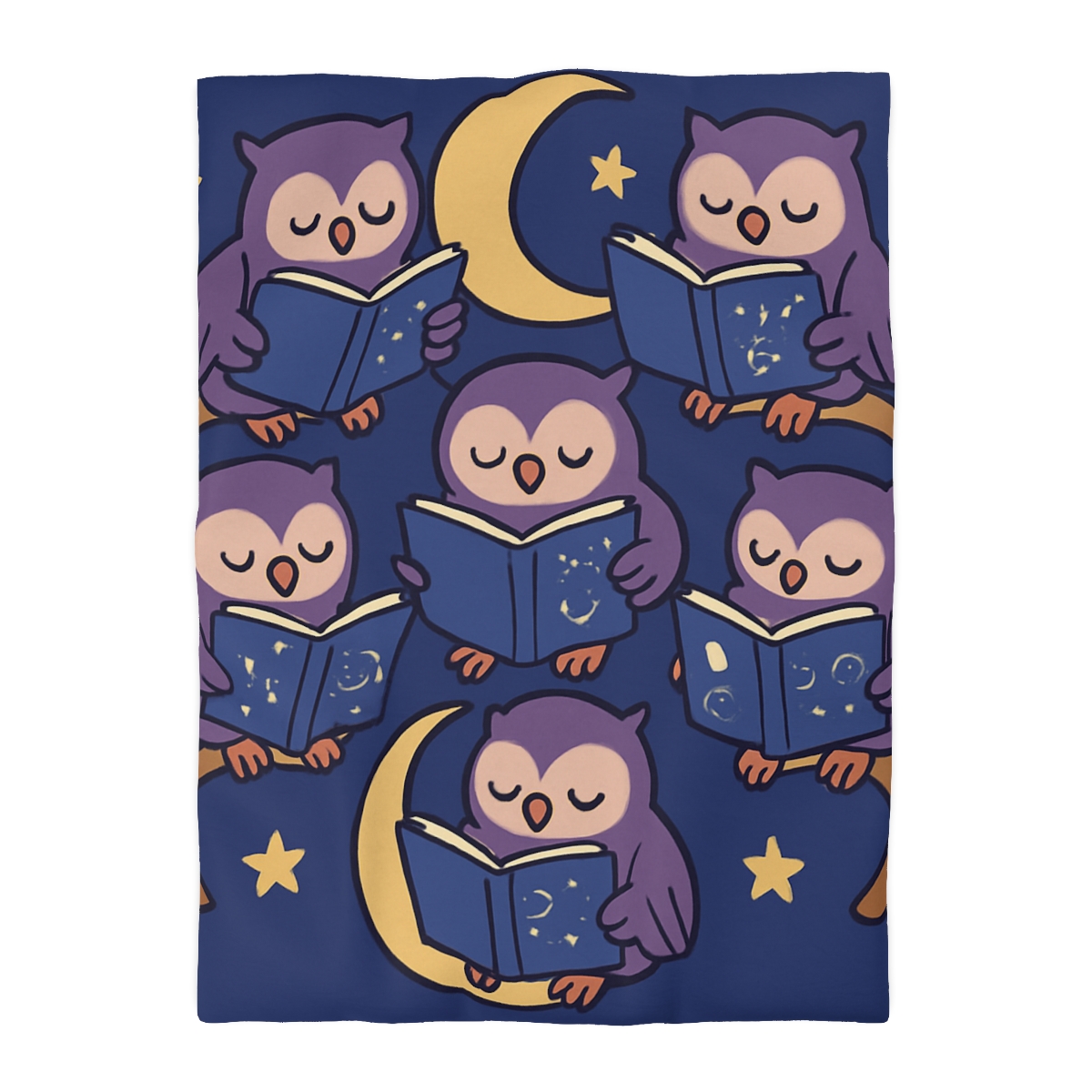 Moonlight Library Of Wise Owls stylish duvet covers