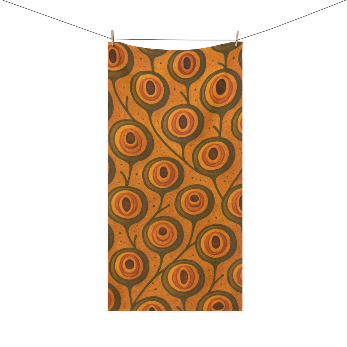 Seed Pod Cluster Pattern soft cotton towels