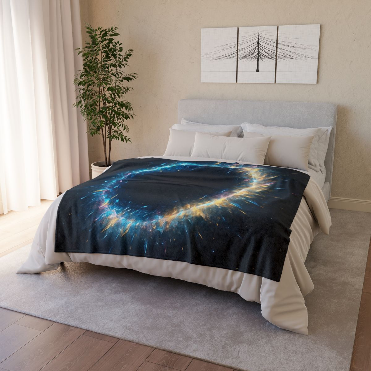 Prismatic Singularity Halo designer printed blankets