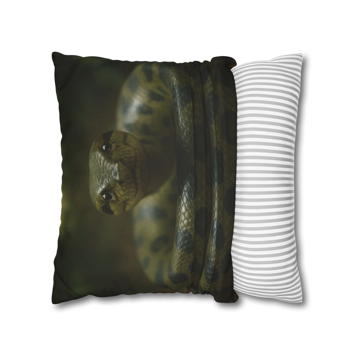 Starlit Coil Green Anaconda stylish decorative pillowcases