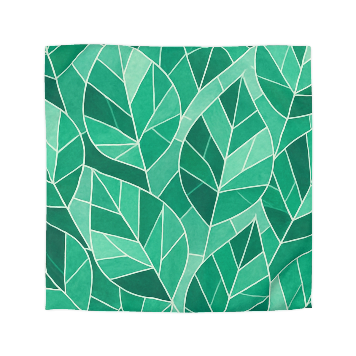 Crystal Leaf Mosaic designer printed duvets