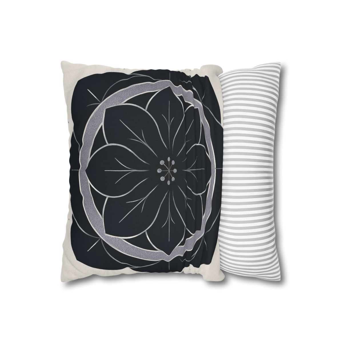 Petal Orbit Rosette personalized pillow covers