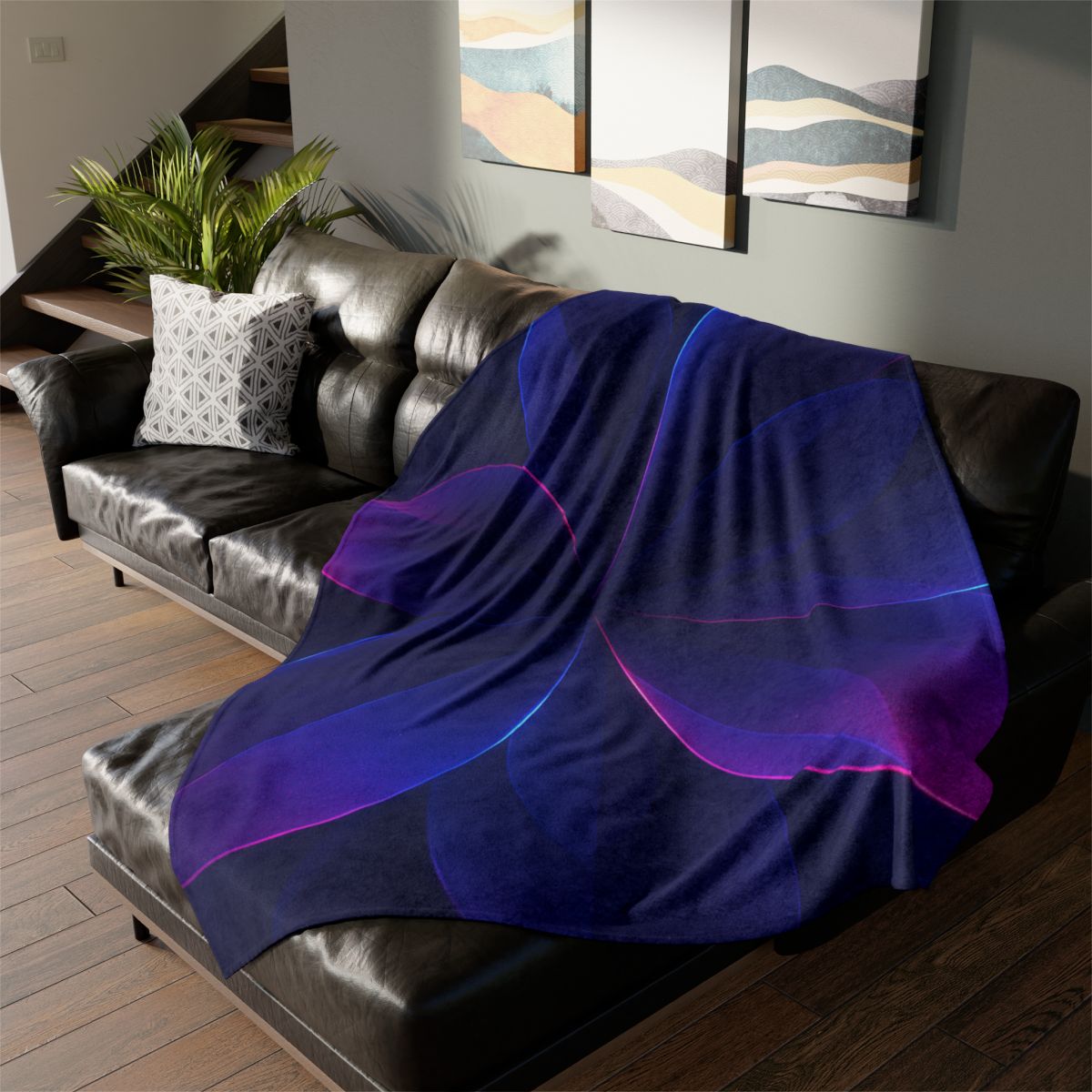 Petal Prism Parallax personalized cozy blankets