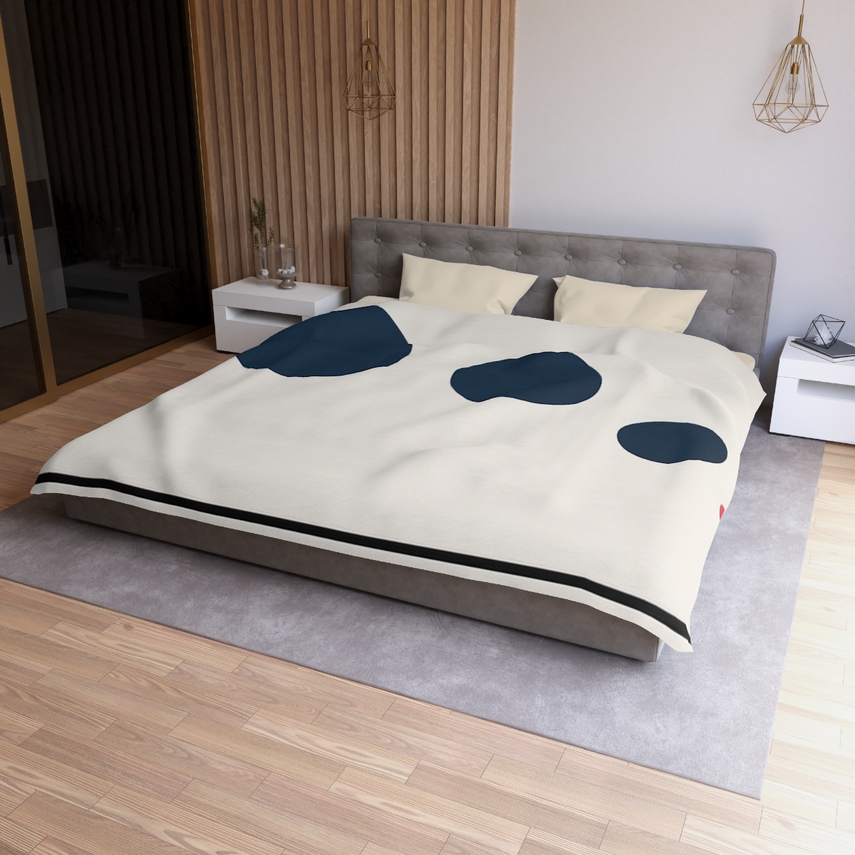 Orbital Triad Over Quiet Line unique patterned duvets