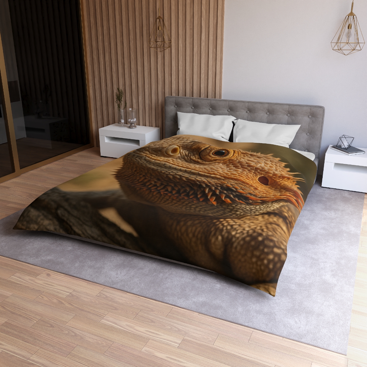 Ember Crest Bearded Dragon trendy bedroom duvets
