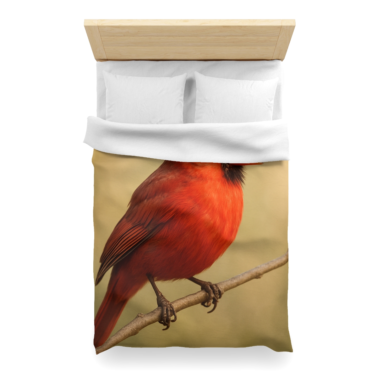Crimson Hymn Cardinal designer printed duvets