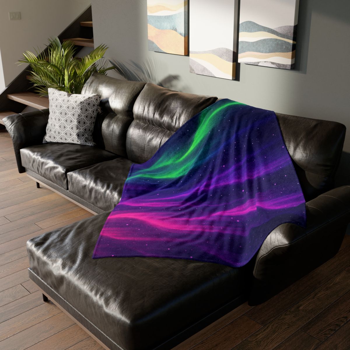 Aurora Plasma Veil Carnival personalized cozy blankets