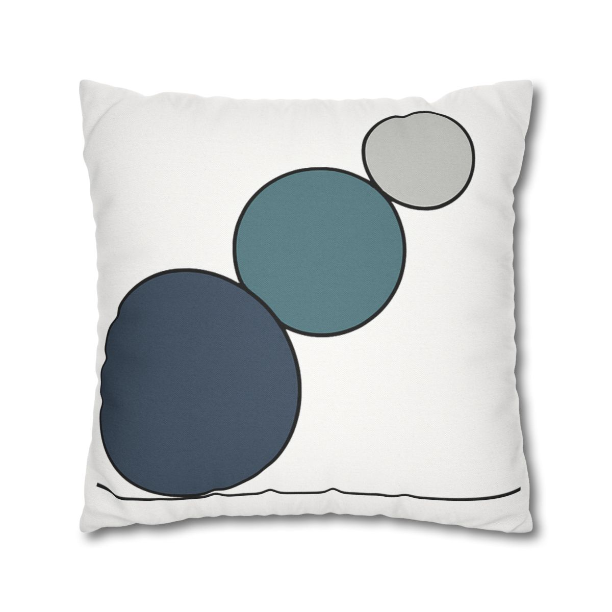 Staggered Circle Trio stylish decorative pillowcases
