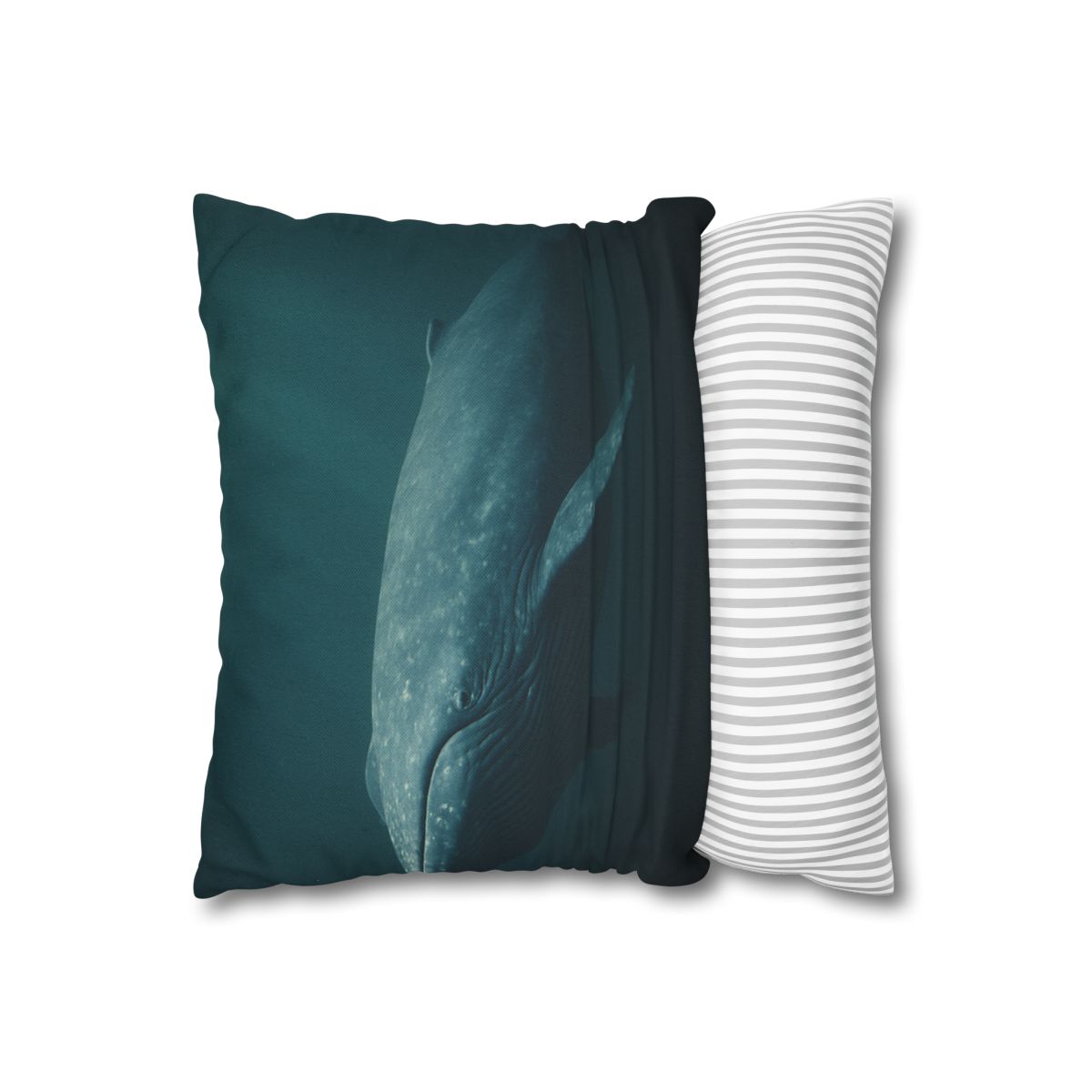 Ocean Song Blue Whale personalized pillow covers