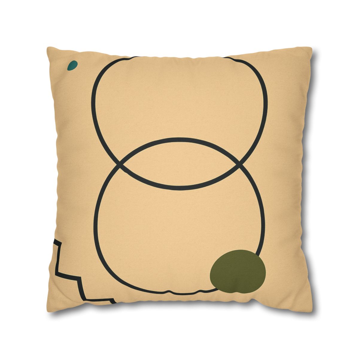 Aligned Rings With Corner Steps stylish decorative pillowcases