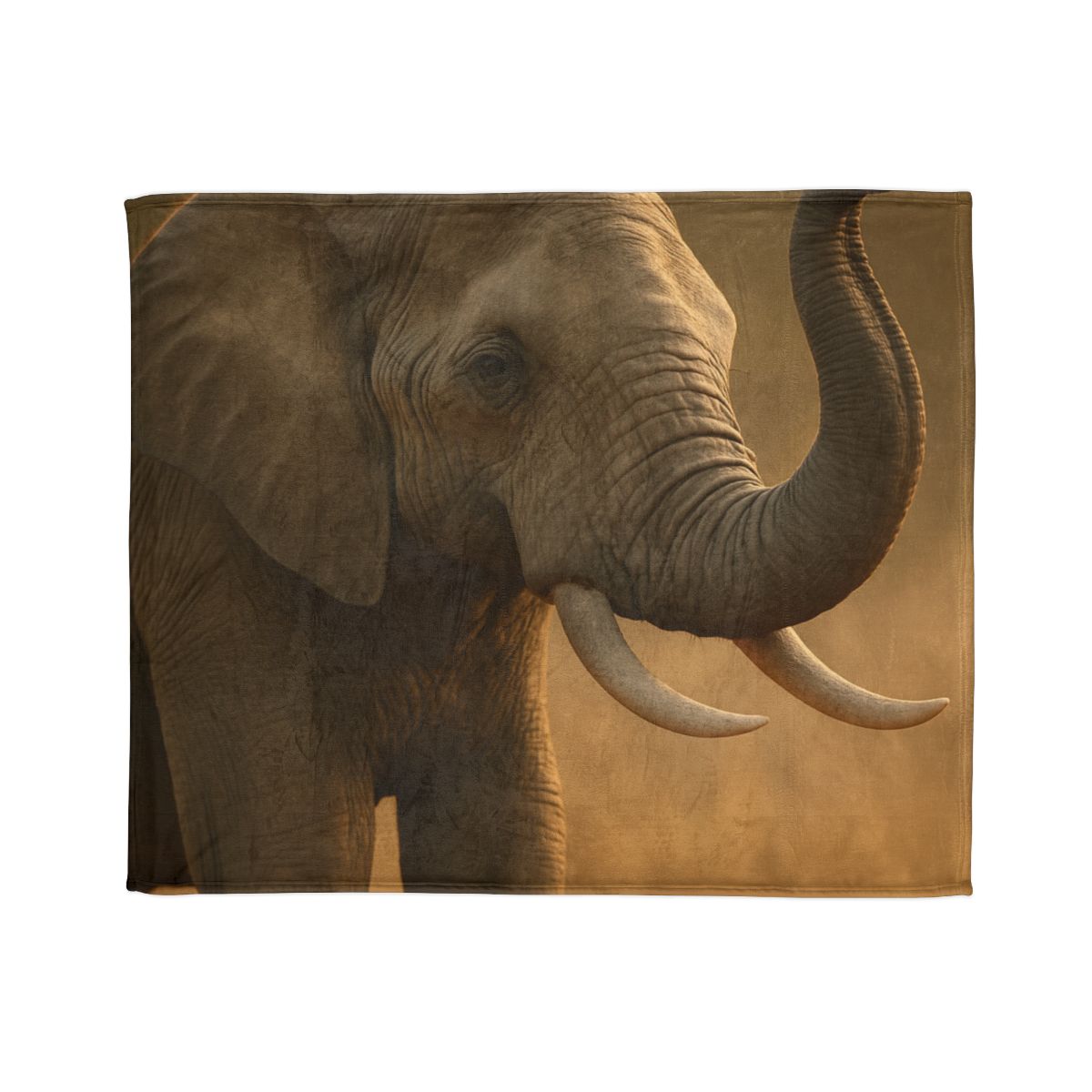 Savannah Sentinel Elephant stylish throw blankets
