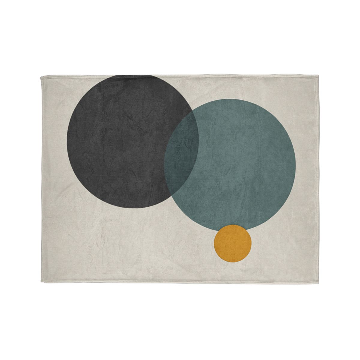 Clustered Three Circles With Pause soft fleece blankets