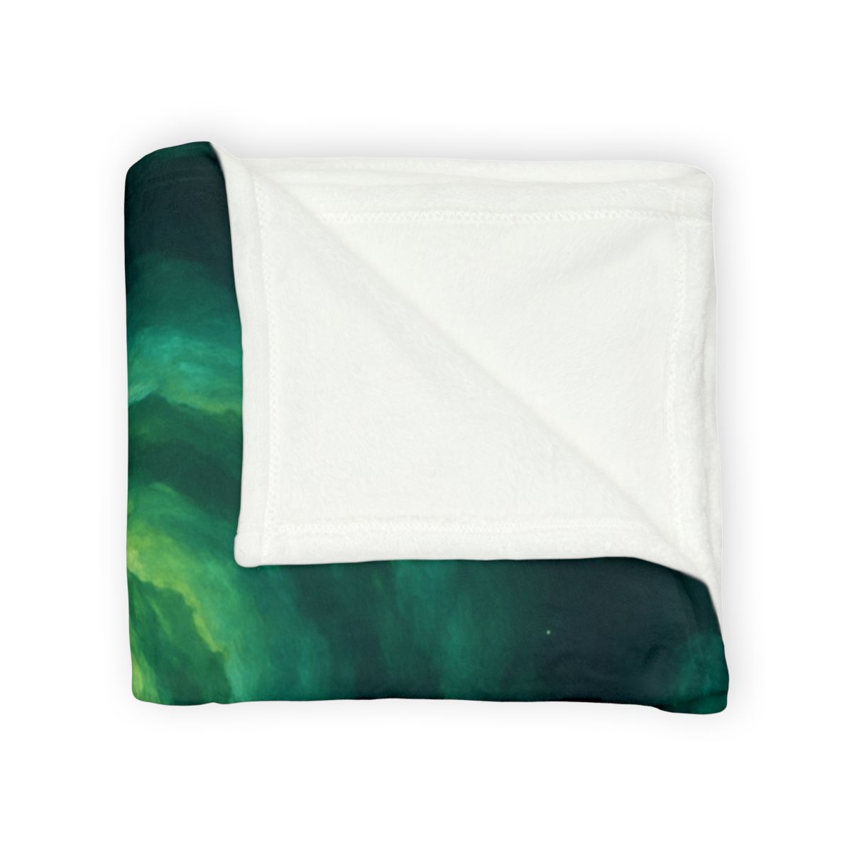 Verdant Nebula Swirl custom blankets
