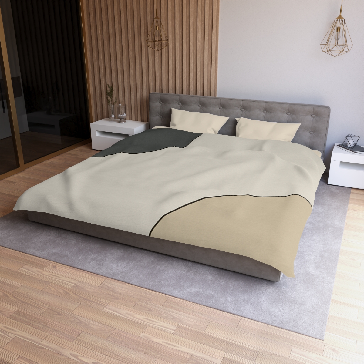 Partial Arc Balance personalized bedding duvets