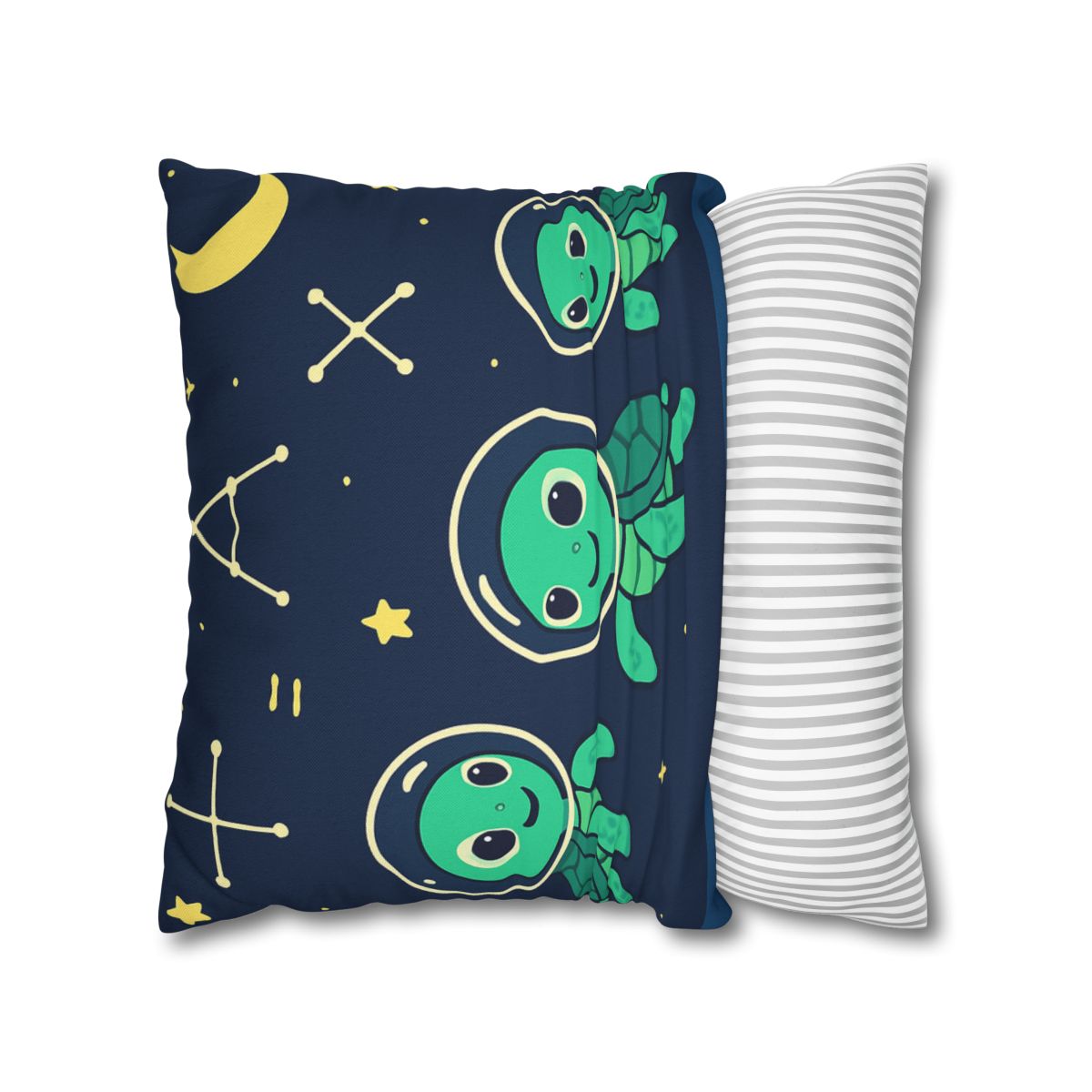 Space School Of The Curious Sea Turtles designer print pillow cases