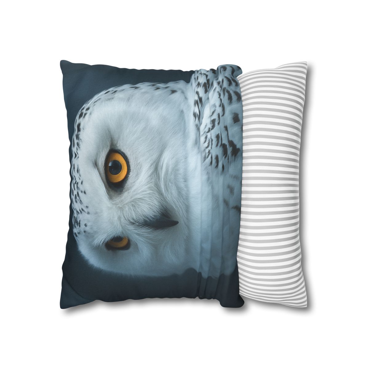 Midnight Watch Snowy Owl personalized pillow covers