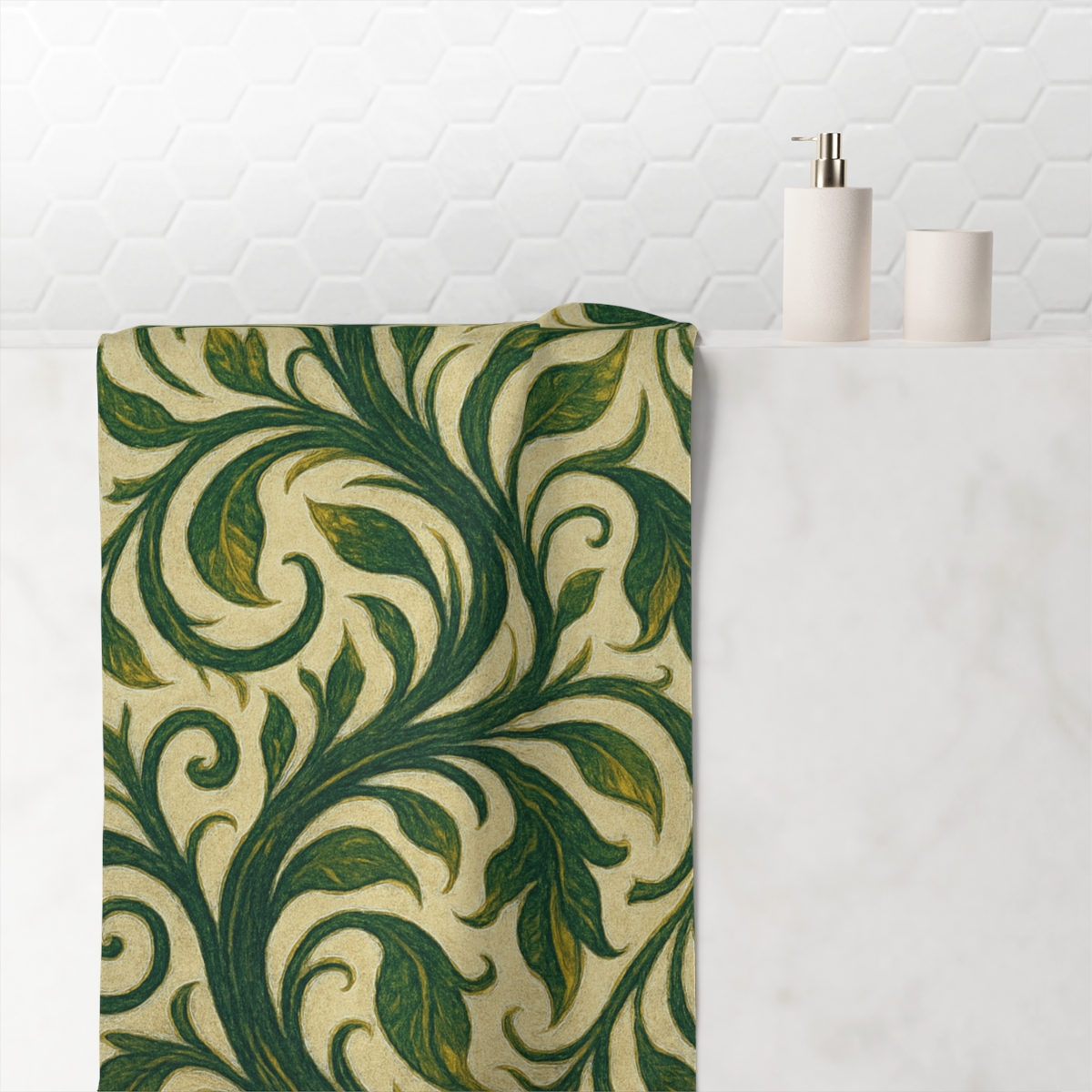 Vine Swirl Pattern decorative home towelscustom towels