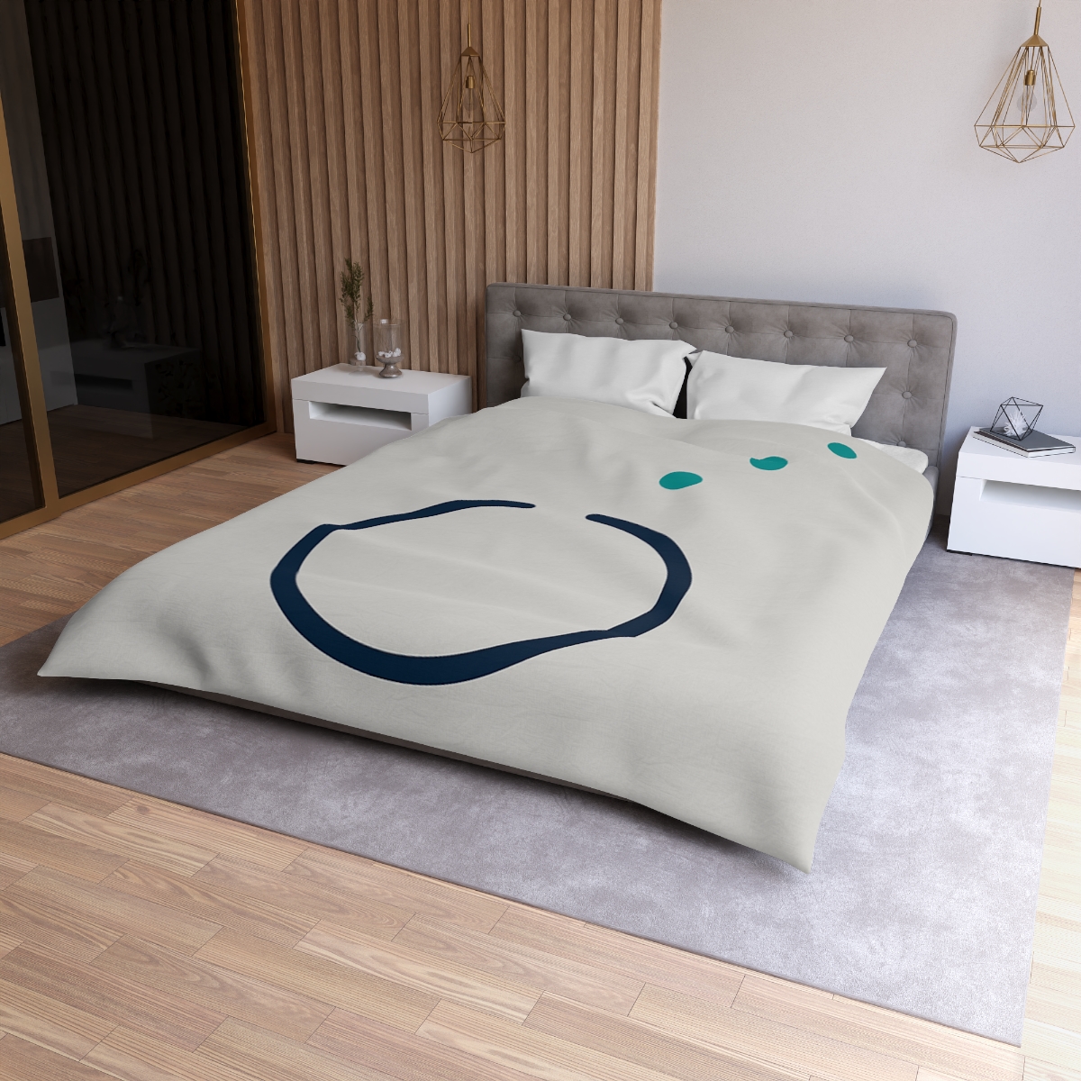 Split Ring And Ascending Dots warm winter duvets