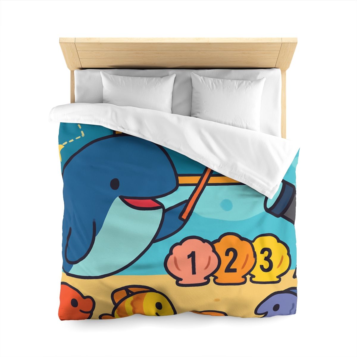 Cosmic Coral Classroom unique patterned duvets