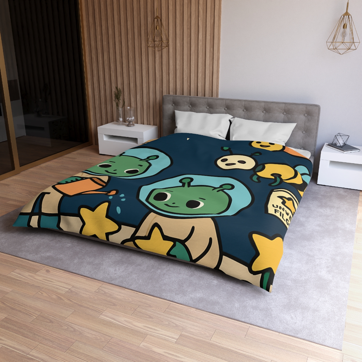 Comet Gardeners On Moon Meadow unique patterned duvets