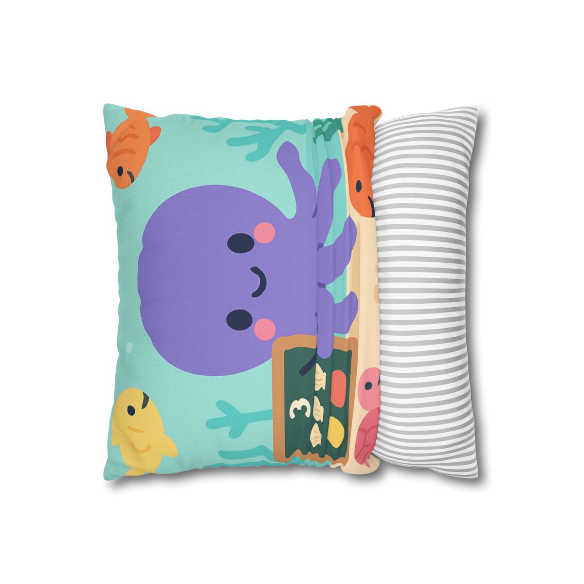 Coral Classroom Octopus custom pillow cases