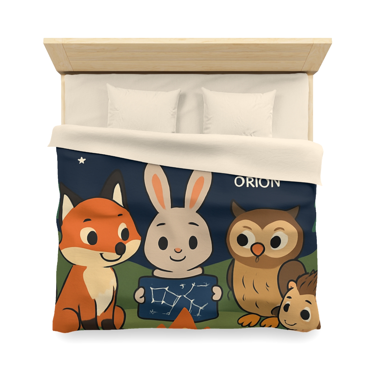Constellation Campfire Critters custom duvets