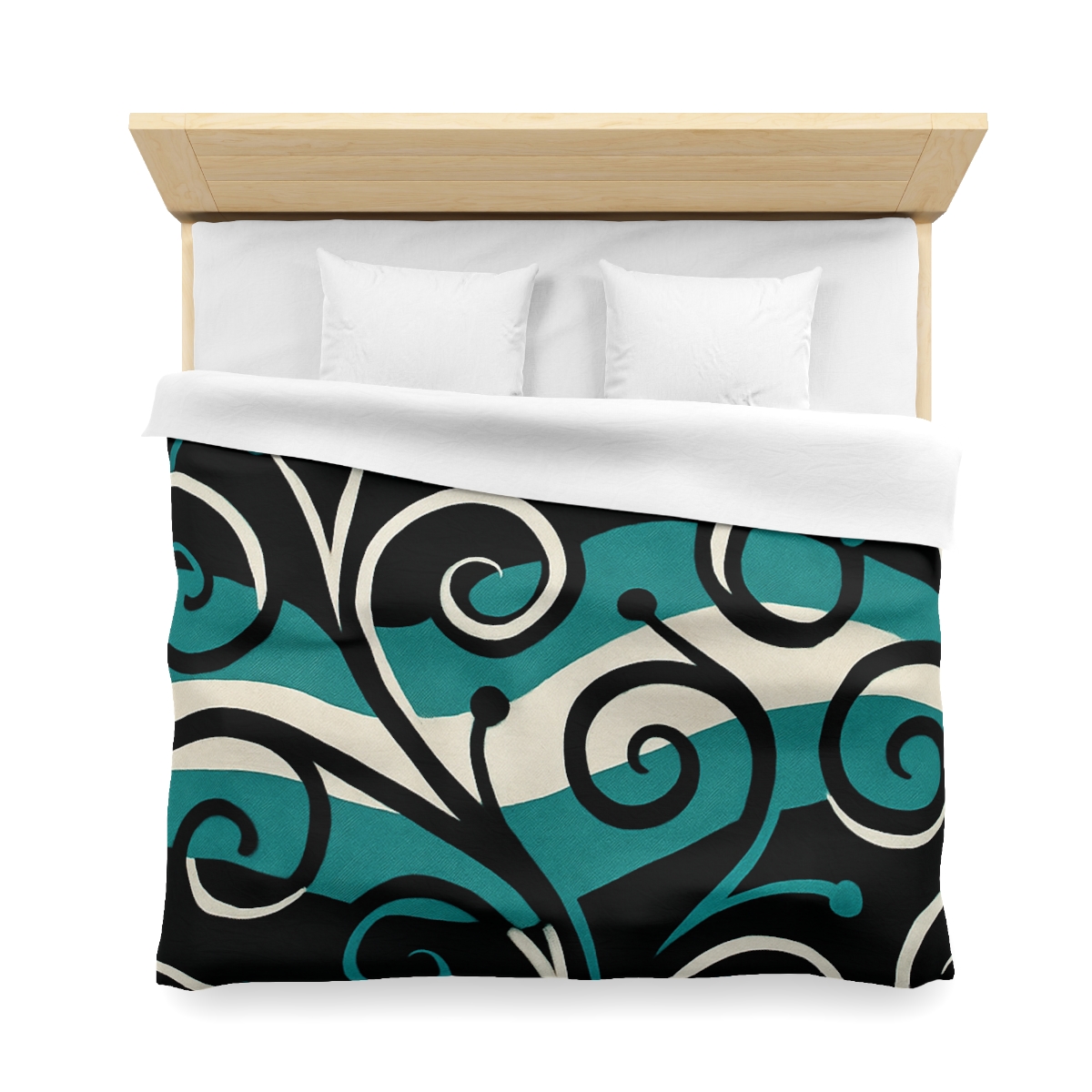 Vine Curl Wave Interference trendy bedroom duvets
