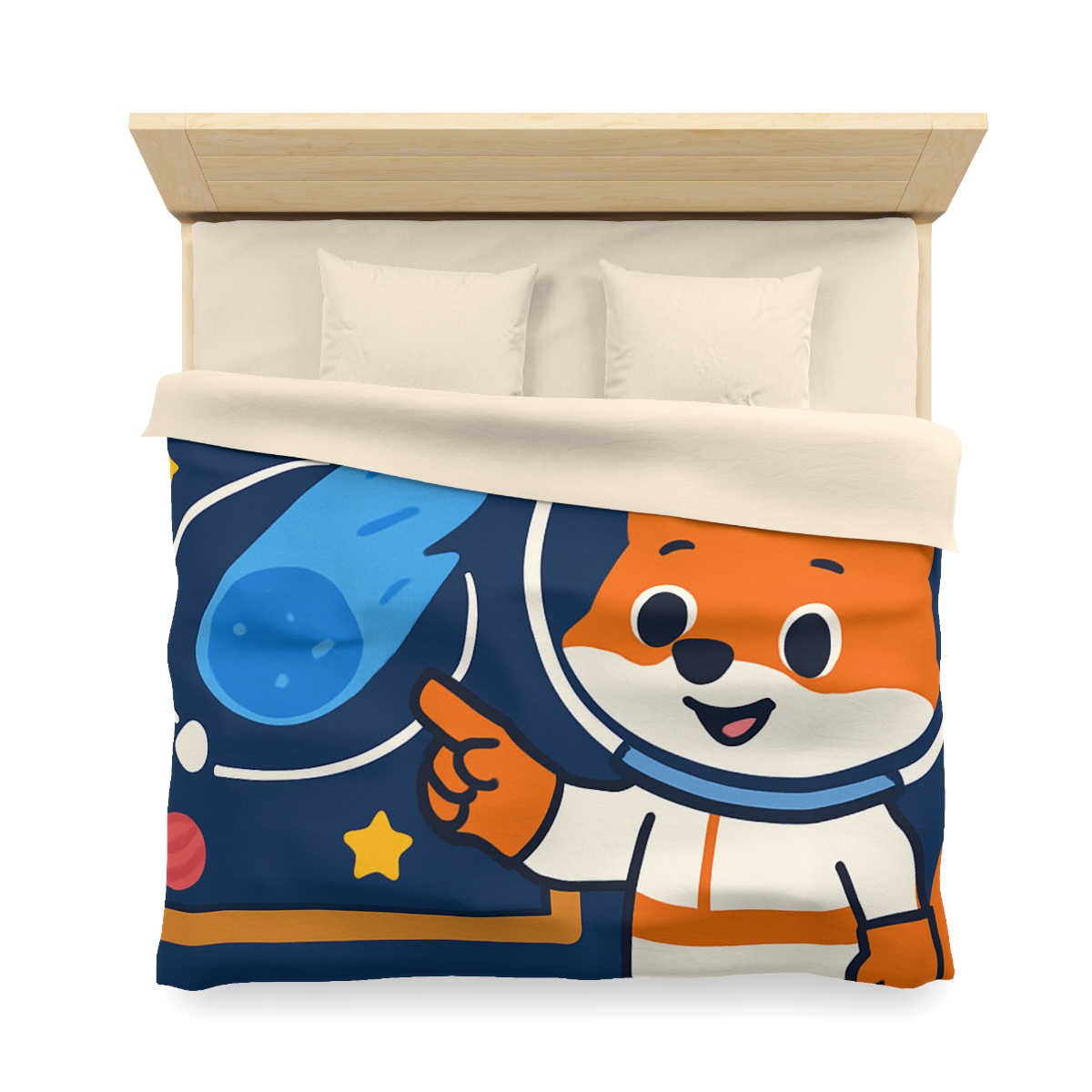 Comet Classroom With Curious Space Fox trendy bedroom duvets