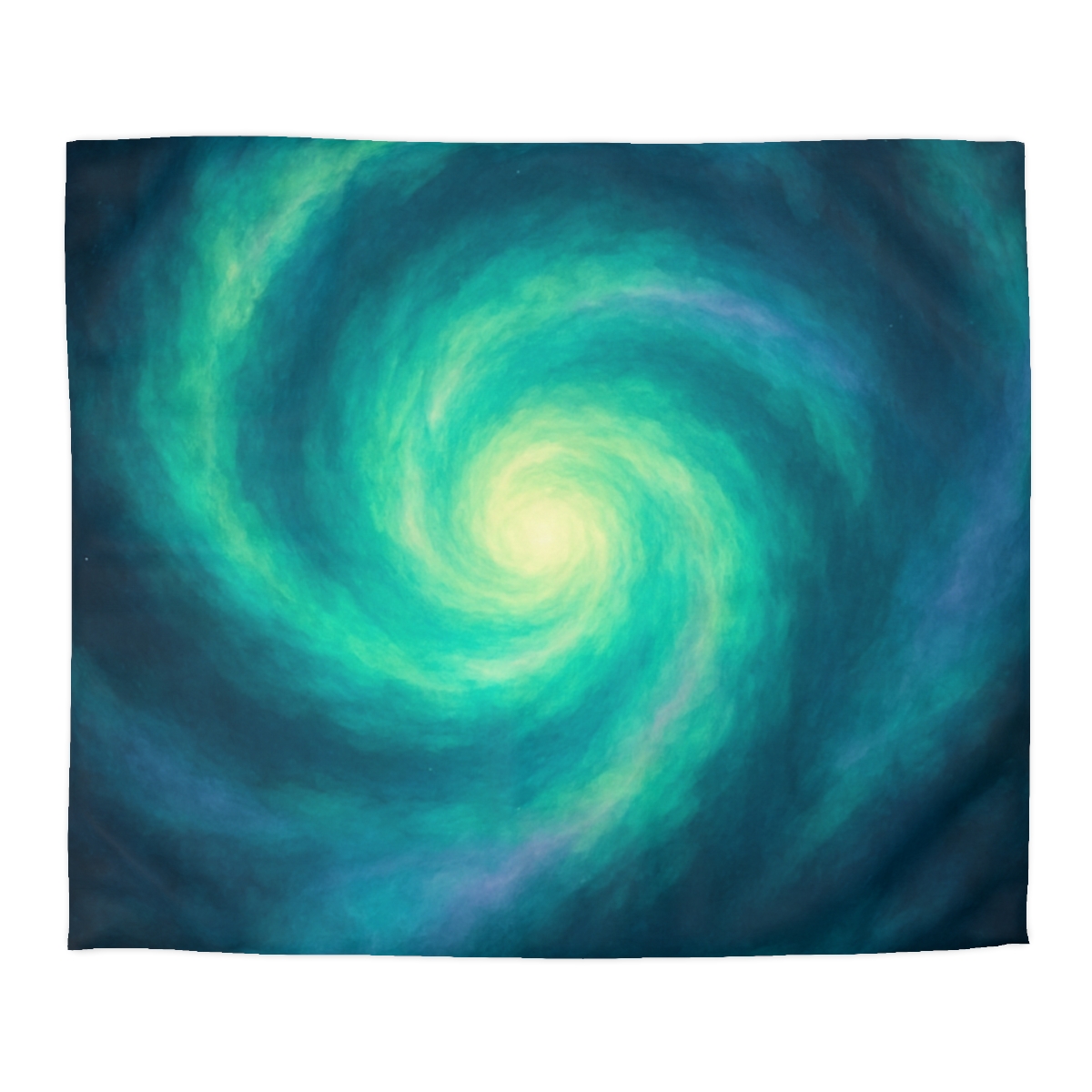 Aurora Halo Spiral designer printed duvets