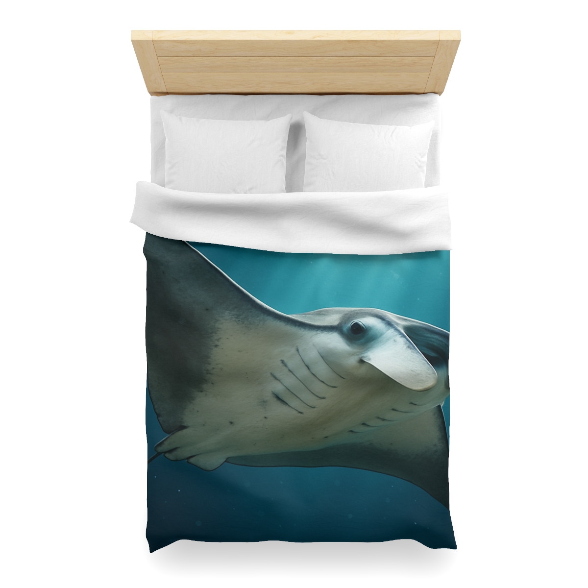 Silk Wing Drift Manta Ray personalized bedding duvets